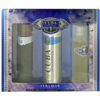 Cuba Blue EDT 100 ml + voda po holení 100 ml + deospray 200 ml dárková sada