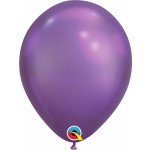 Qualatex Balónek CHROME 11 28 cm fialový v