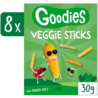 Goodies zeleninové tyčinky 8 x 30 g – Zboží Dáma