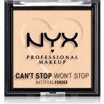 NYX Professional Makeup Can't Stop Won't Stop Mattifying Powder matující pudr 02 Light 6 g – Zbozi.Blesk.cz