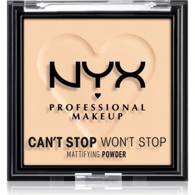 NYX Professional Makeup Can't Stop Won't Stop Mattifying Powder matující pudr 02 Light 6 g – Zboží Mobilmania