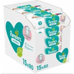 Pampers Sensitive dětské čisticí ubrousky 15 x 80 ks – Hledejceny.cz