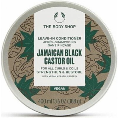 The Body Shop Bezoplachový kondicionér pro kudrnaté vlasy Jamaican Black Castor Oil Leave-In Conditioner 400 ml