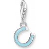 Přívěsky Thomas Sabo přívěsek charm Green horseshoe silver 2019 007 17