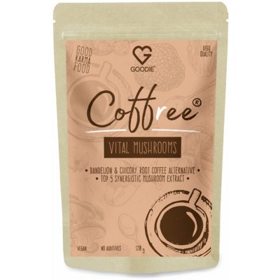 Goodie Coffree Vital Mushrooms 5 synergických druhů duální extrakty 120 g – Hledejceny.cz