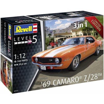 REVELL Plastic ModelKit auto 07727 69 Chevy Camaro 1:12 – Zboží Dáma
