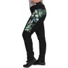 Dámské sportovní kalhoty Unuo Dámské softshellové kalhoty s fleecem pružné Action Černá Listy a větvičky