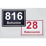 Dibondová domovní tabulka - číslo popisné, orientační (brněnská norma) Alerion – Sleviste.cz