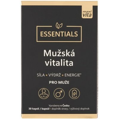 Maxi Vita Essentials Mužská vitalita 30 kapslí – Hledejceny.cz