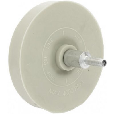 Gumový kotouč na odstranění samolepek 86,5 mm do vrtačky, dřík 6mm – Hledejceny.cz