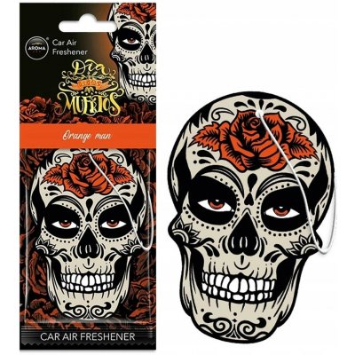 Aroma Car DIA DE LOS MUERTOS Skull Orange Man Island Driftwood – Hledejceny.cz