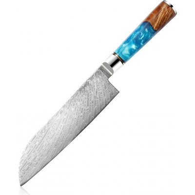 MARMITON Hanako Santoku japonský damaškový nůž rukojeť pryskyřice VG10 18 cm – Zboží Mobilmania