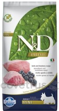 N&D Prime Dog Adult Mini Lamb & Blueberry 3 x 7 kg