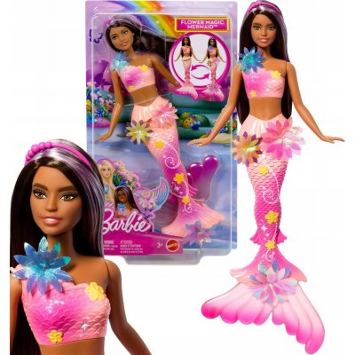 Mattel JDM73 Barbie mořská panna s kouzelnou květinou brunetka – Zboží Dáma Mattel JDM73 Barbie mořská panna s kouzelnou květinou brunetka – Zboží Dáma