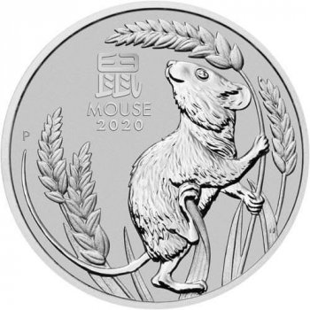 Perth Mint Stříbrná mince Rok Myši 1/Lunar III 2 Oz