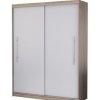 Šatní skříň Idzczak Torino 204 cm s posuvnými dveřmi Stěny bílá / dub