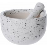 H&L Hmoždíř StoneLook 330 ml, kamenina, žulový efekt bílý – Hledejceny.cz