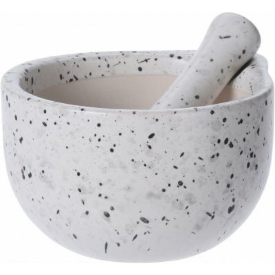 H&L Hmoždíř StoneLook 330 ml, kamenina, žulový efekt bílý – Hledejceny.cz