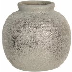 Šedivá váza Kelly s patinou a odřeninami - Ø 8*8 cm - Clayre & Eef – Hledejceny.cz
