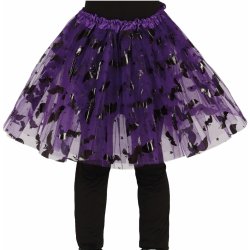 Guirca Tutu sukně s motivem "Halloween" fialová 30 cm