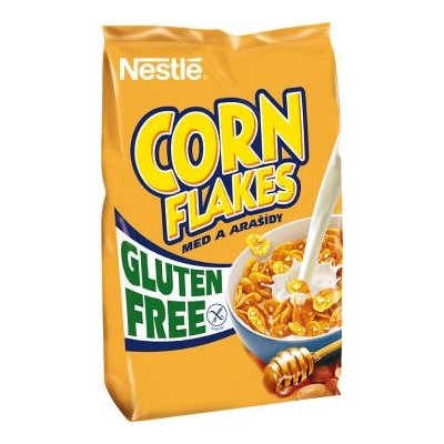 Nestle Corn Flakes kukuřičné lupínky s medem a oříšky 450 g