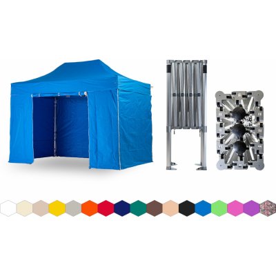 TENTino BIG HEXAGON 2x4 m 12A SVĚTLE MODRÁ – Hledejceny.cz