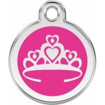 Red Dingo známka Crown Hot Pink Korunka tmavě růžová L 37 mm – Zboží Dáma