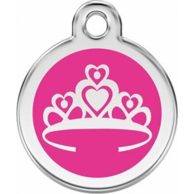 Red Dingo známka Crown Hot Pink Korunka tmavě růžová L 37 mm – Zboží Dáma
