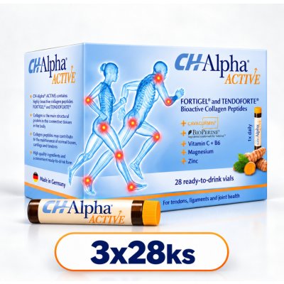 CH-Alpha ACTIVE ampule na pití á 30 ml kolagenové peptidy 3 x 28 ks – Hledejceny.cz