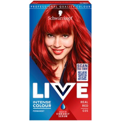 Schwarzkopf Live Intense Gel Colour barva na vlasy 035 Real Red