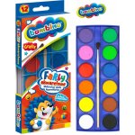 Bambino vodové barvy 28 mm + štětec 12 barevy – Hledejceny.cz