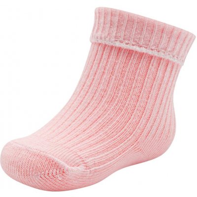New Baby Kojenecké bavlněné ponožky růžové – Zboží Mobilmania