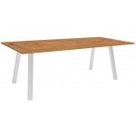 Stern Jídelní stůl Interno, obdélníkový 220x100x75 cm, profil nohou čtvercový, rám nerez, deska teak – Hledejceny.cz