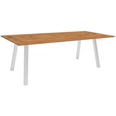Stern Jídelní stůl Interno, obdélníkový 220x100x75 cm, profil nohou čtvercový, rám nerez, deska teak – Hledejceny.cz