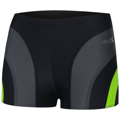 Aqua Speed plavecké šortky Sasha Black/Grey/Green Pattern