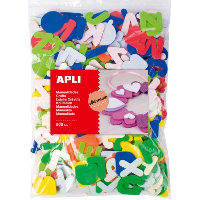 Samolepicí abeceda APLI Jumbo mix barev 500 ks – Zboží Dáma