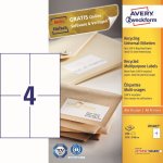 Avery Zweckform Etikety 100 listů A4 bílé 105 x1 48 mm univerzální 3483 – Sleviste.cz