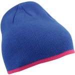 Myrtle Beach beanie with Contrasting Border Královská modrá růžová – Hledejceny.cz