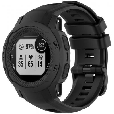 ESES Silikonový řemínek černý pro Garmin Instinct 1530001442 – Zboží Živě