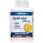 MedPharma Rybí olej 1000 mg + EPA + DHA 107 kapslí – Hledejceny.cz