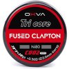 Příslušenství pro e-cigaretu OXVA Tri Core Fused Clapton Předmotané spirálky Ni80 0,36 ohm 6 ks