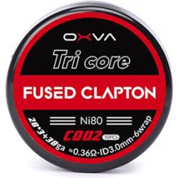 OXVA Tri Core Fused Clapton Předmotané spirálky Ni80 0,36 ohm 6 ks