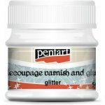 Pentart Lepidlový lak na decoupage Glitter 50 ml – Zboží Dáma