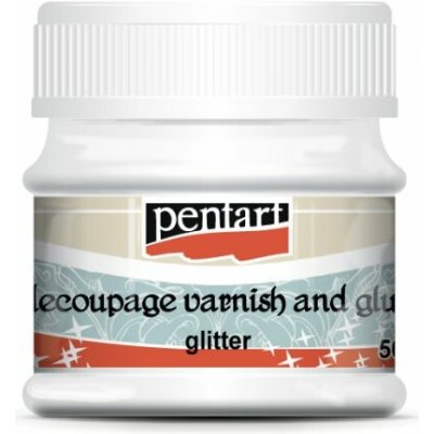 Pentart Lepidlový lak na decoupage Glitter 50 ml – Zboží Dáma