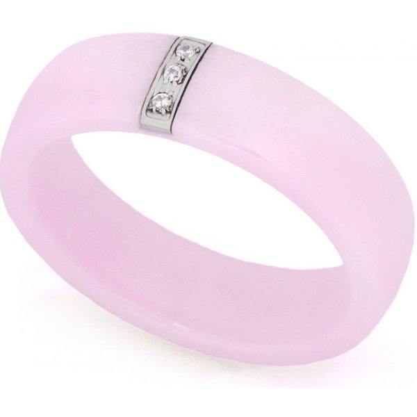 Fashion Icon dámský růžový prsten z keramiky PR0180 155535 od 249 Kč -  Heureka.cz