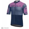 Cyklistický dres Dotout Hero modrá/ružová