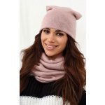 Fashionweek dámská čepice a šála cashmere touch S2468 světle růžová – Hledejceny.cz