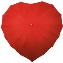 Holový deštník srdce HEART červený