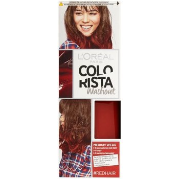 L'Oréal Colorista Washout vymývající se barva na vlasy Red 2 Week Color Vivid 10-15 Shampoos 80 ml