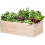 Atmowood Dřevěný vyvýšený záhon 120 x 60 x 40 cm hnědý – Sleviste.cz